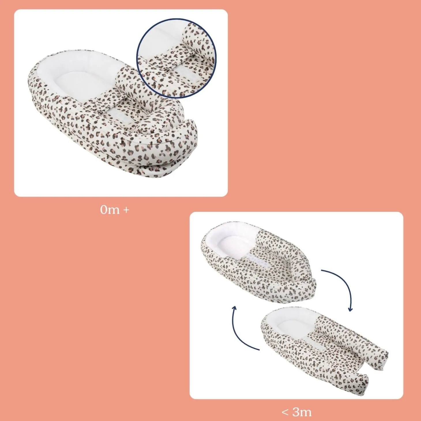 Doomoo Réducteur Cocoon Tetra Leopard Cream