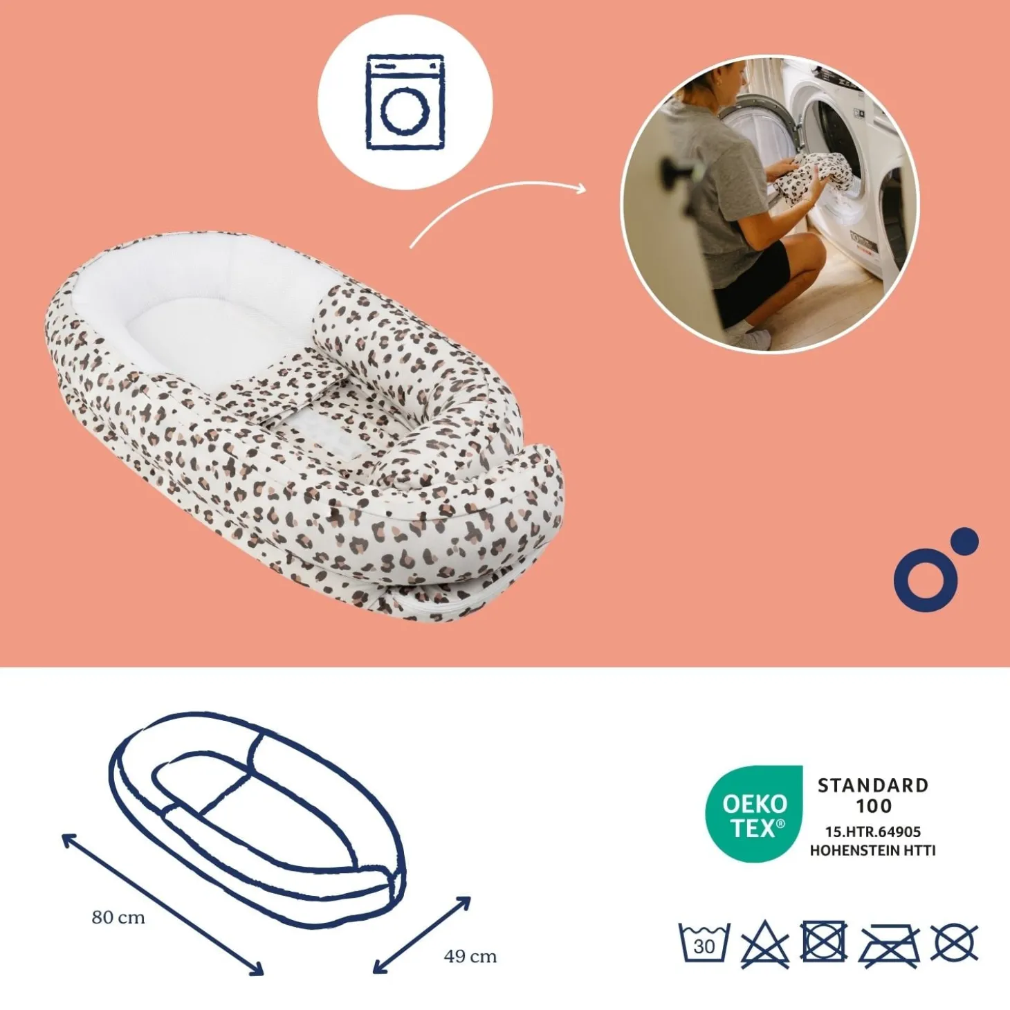 Doomoo Réducteur Cocoon Tetra Leopard Cream