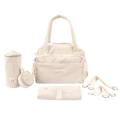 Doomoo                    Sac à Langer Fluffy    Corduroy Beige
