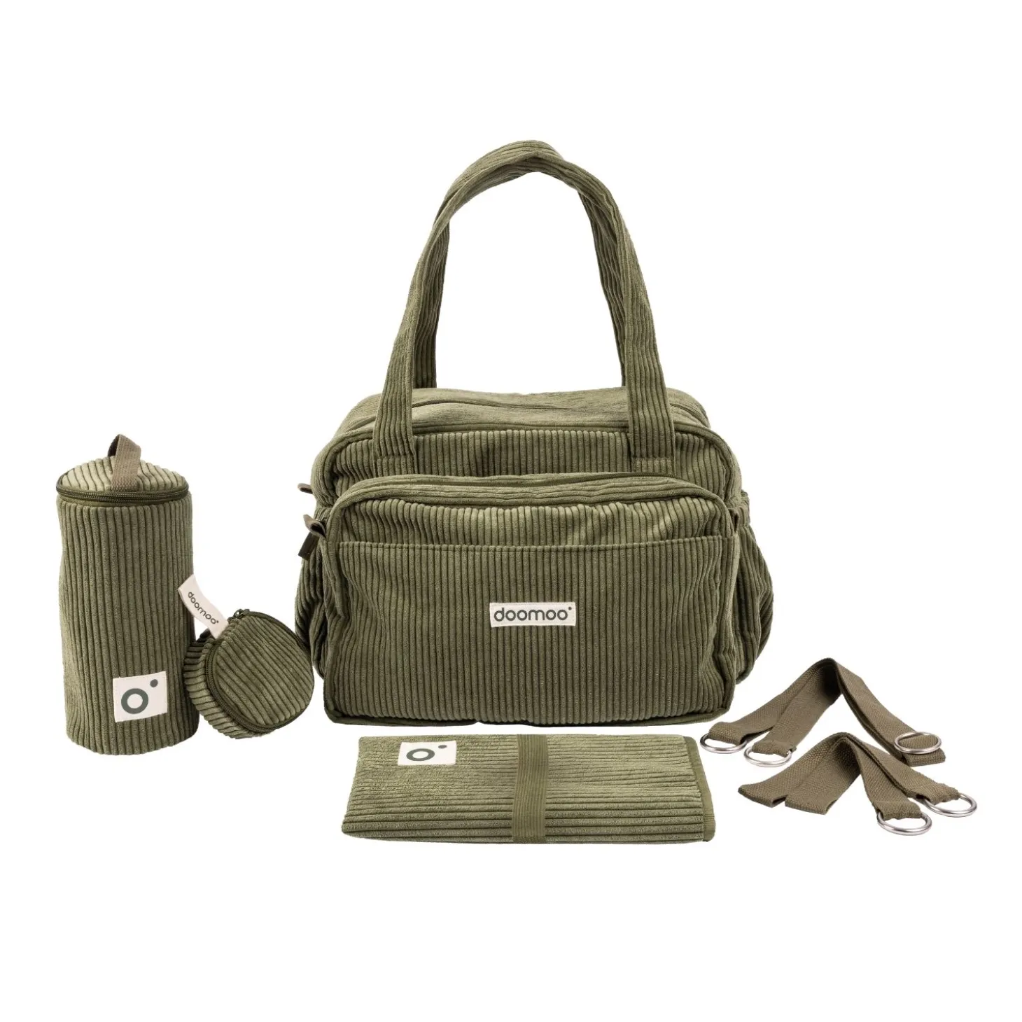Doomoo Sac à Langer Fluffy Corduroy Kaki