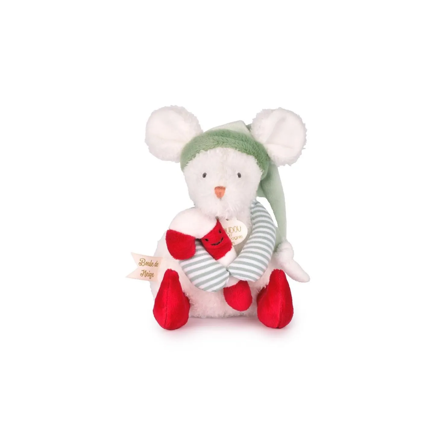 Doudou & Compagnie Assortiment de 6 peluches Les Souris Boules de Neige Multicolore
