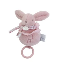 Doudou & Compagnie Boite à musique Lapin Doudou Rose 20 cm