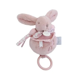 Doudou & Compagnie                    Boite à musique Lapin Doudou    Rose            20 cm