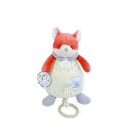 Doudou & Compagnie Boite à musique Romarin Le Renard Multicolore 20 cm