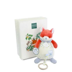 Doudou & Compagnie Boite à musique Romarin Le Renard Multicolore 20 cm