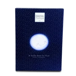 Doudou & Compagnie Boite à musique Ours Clair de lune Blanc 17 cm