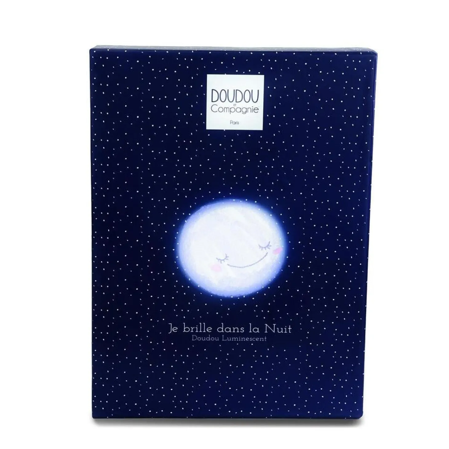 Doudou & Compagnie Boite à musique Ours Clair de lune Blanc 17 cm