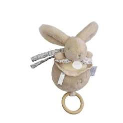 Doudou & Compagnie Boite à musique Lapin Doudou Beige 20 cm