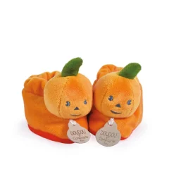 Doudou & Compagnie Chaussons Citrouille Orange 0-6 mois