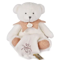 Doudou & Compagnie                    Doudou 24 ans ours pantin avec doudou mouchoir    Rose            30 cm