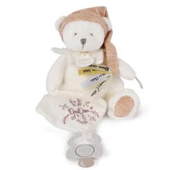 Doudou & Compagnie                    Doudou 25 ans ours pantin attache-sucette    Rose            20 cm