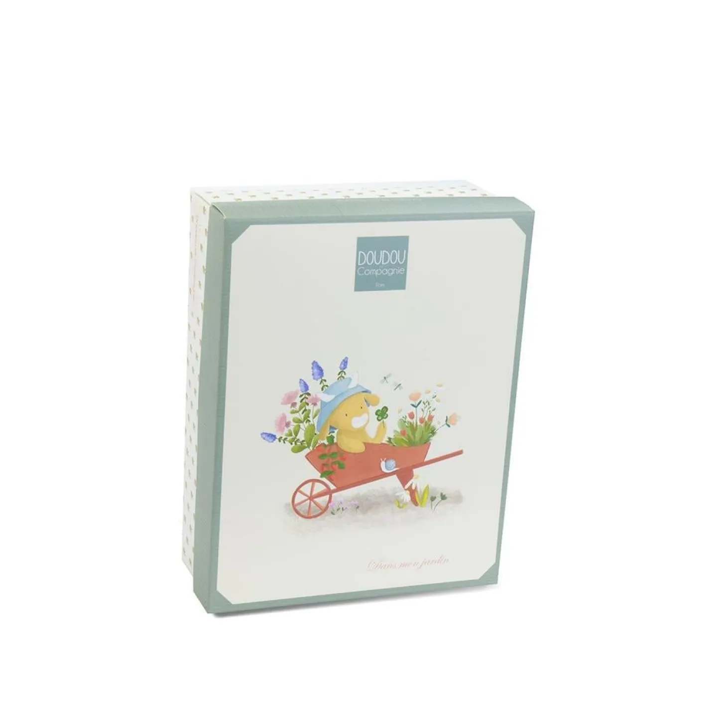 Doudou & Compagnie Doudou attache-sucette Aneth La vache Multicolore 19 cm
