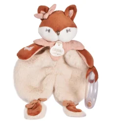 Doudou & Compagnie                    Doudou avec hochet Mina    Marron            Naissance +