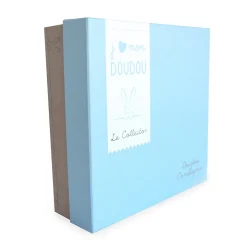 Doudou & Compagnie Doudou collector J'aime mon doudou Ours Bleu 24 cm