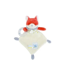 Doudou & Compagnie Doudou hochet Romarin Le Renard Multicolore 21 cm