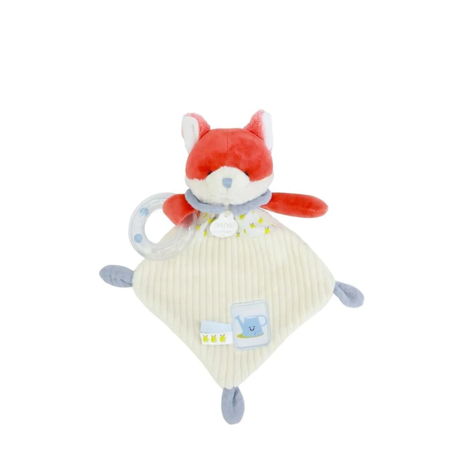 Doudou & Compagnie Doudou hochet Romarin Le Renard Multicolore 21 cm