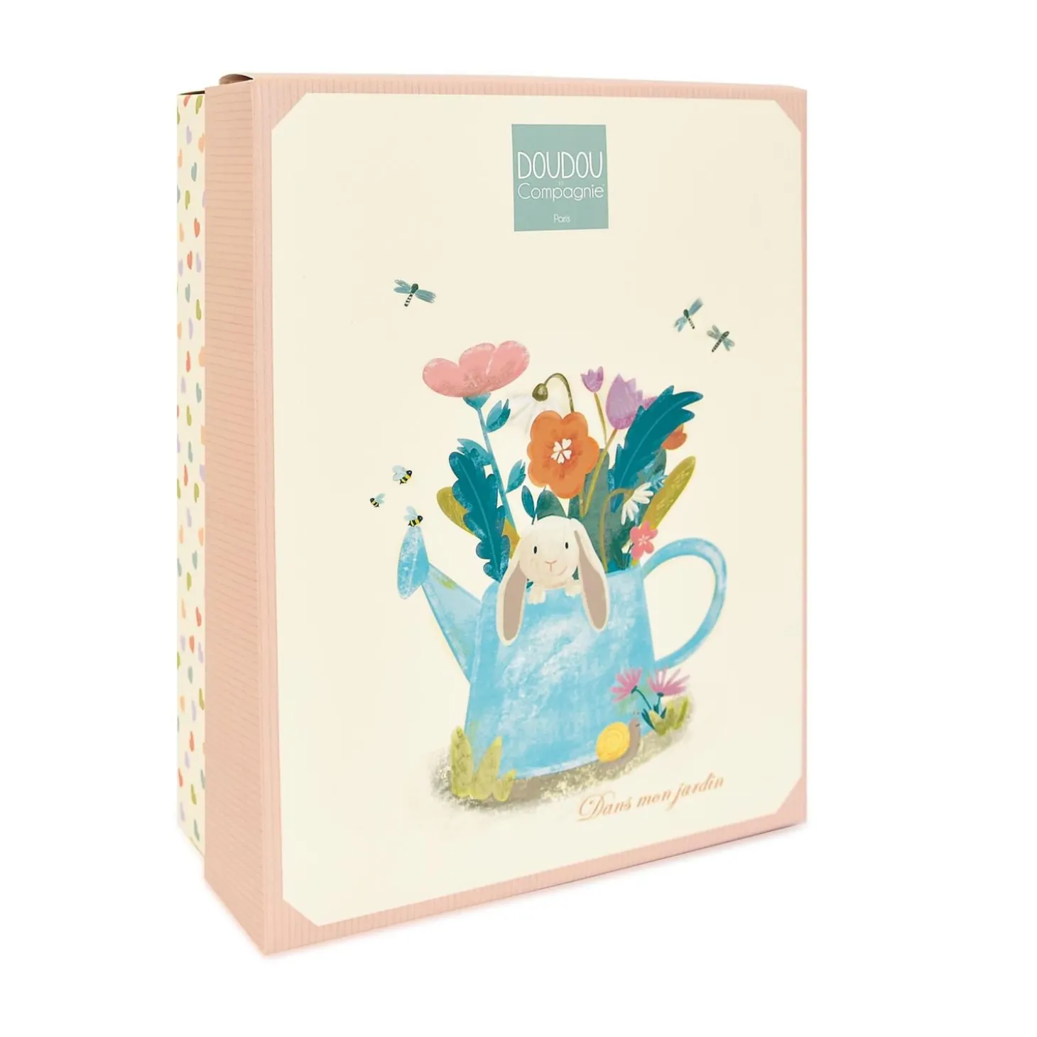 Doudou & Compagnie Doudou lapin ciboulette Hochet Rose