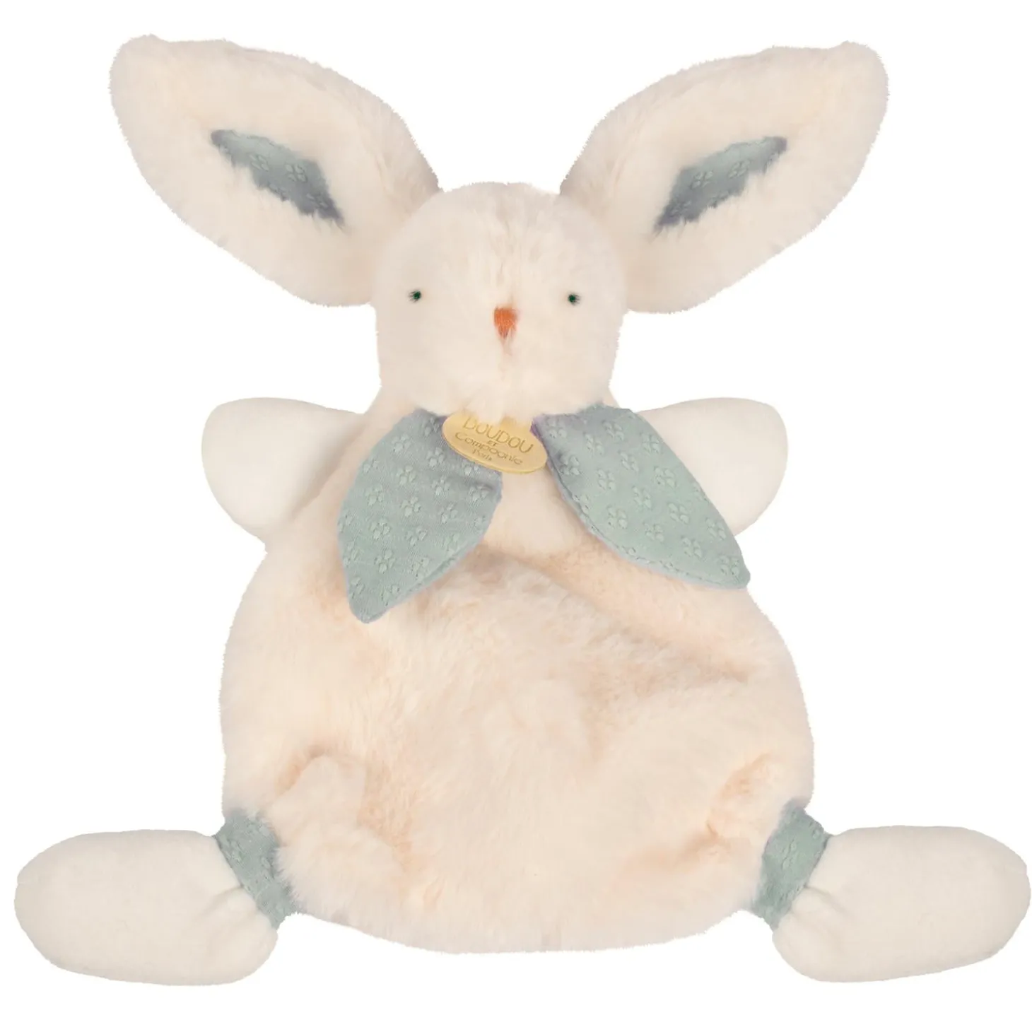 Doudou & Compagnie Doudou Lapin Bonbon Bleu Gris Naissance +