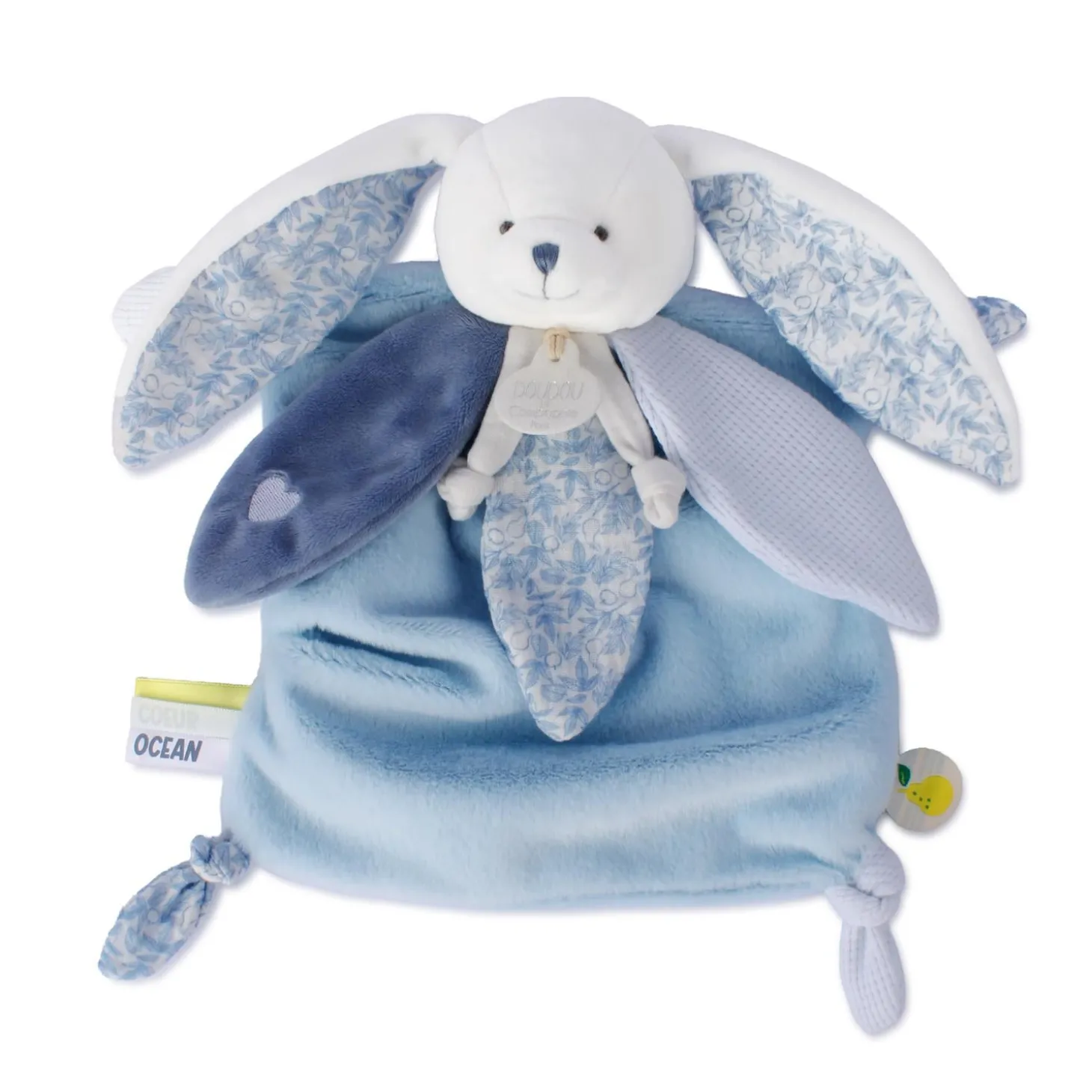 Doudou & Compagnie Doudou Lapin Coeur Ocean Bleu