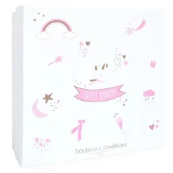 Doudou & Compagnie Doudou Licorne Blanc Et Or 22 cm