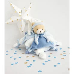 Doudou & Compagnie Doudou Ours Petit Chou Bleu 27 cm