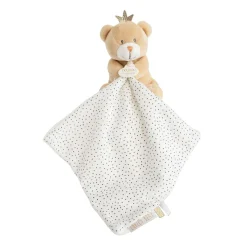 Doudou & Compagnie Doudou pantin avec mouchoir Ours petit roi 10 cm