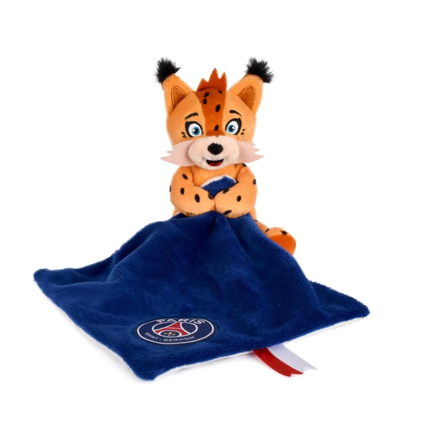Doudou & Compagnie Doudou Pantin Germain le Lynx PSG Bleu Marine