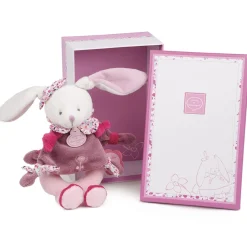 Doudou & Compagnie Hochet Cerise le lapin Rose