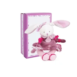 Doudou & Compagnie                    Hochet Cerise le lapin    Rose
