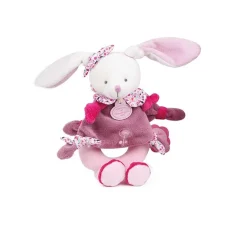 Doudou & Compagnie Hochet Cerise le lapin Rose