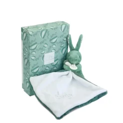 Doudou & Compagnie Lapin avec Doudou Vert 10 cm