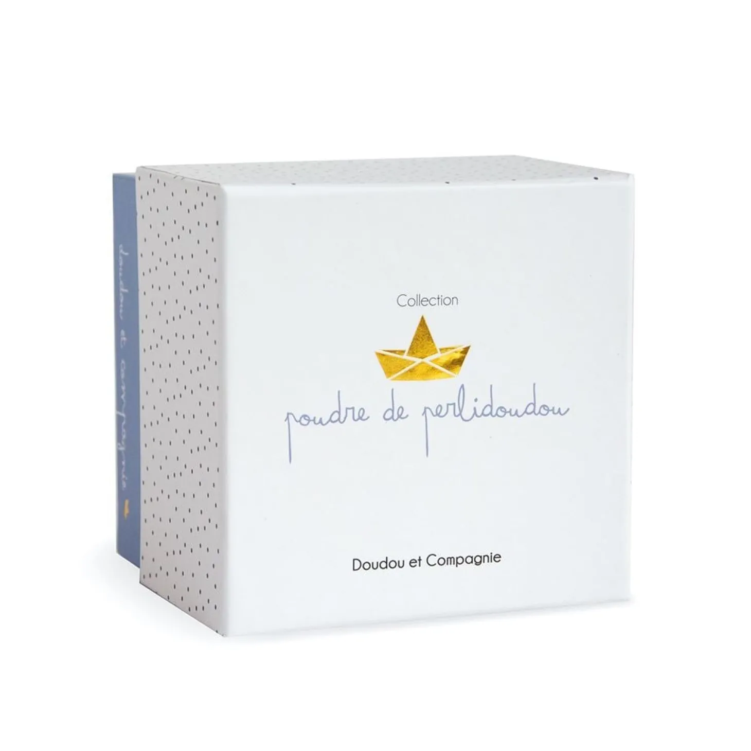 Doudou & Compagnie Lapin pantin avec mouchoir Bleu 10 cm