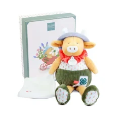 Doudou & Compagnie                    Pantin avec doudou Aneth La vache    Multicolore            28 cm
