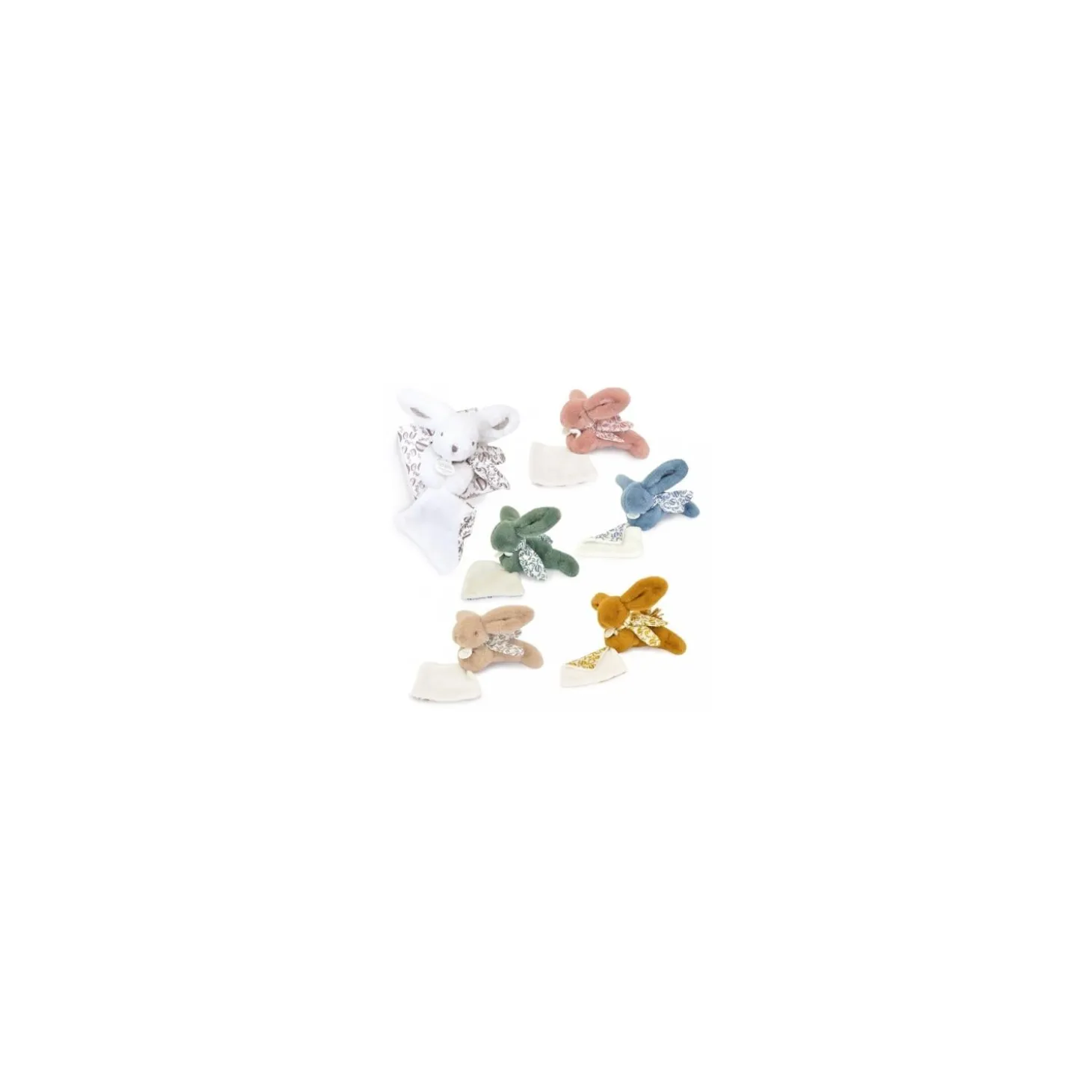 Doudou & Compagnie Pantins Avec Lapin Doudou Assortis Assortiment Mixte