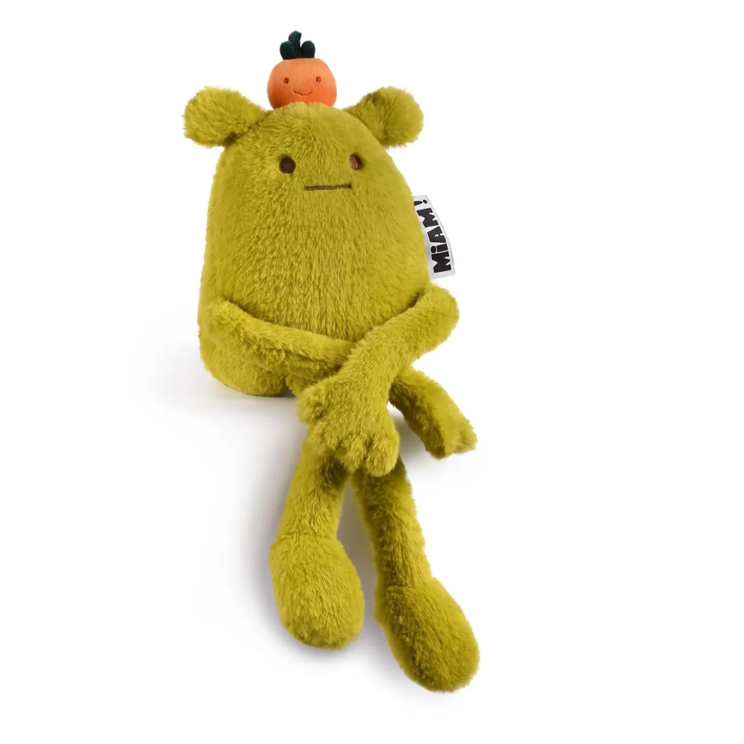 Doudou & Compagnie Peluche Laurent Jade Miam Vert Orange 40 cm