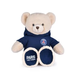 Doudou & Compagnie                    Peluche Ours à capuche PSG    Beige