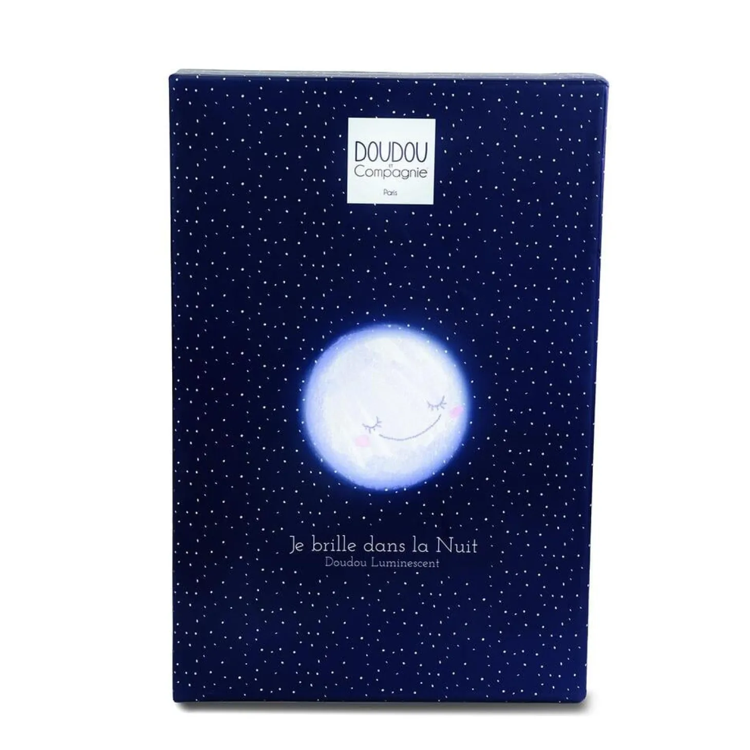 Doudou & Compagnie Peluche ours pantin clair de lune Blanc 30 cm