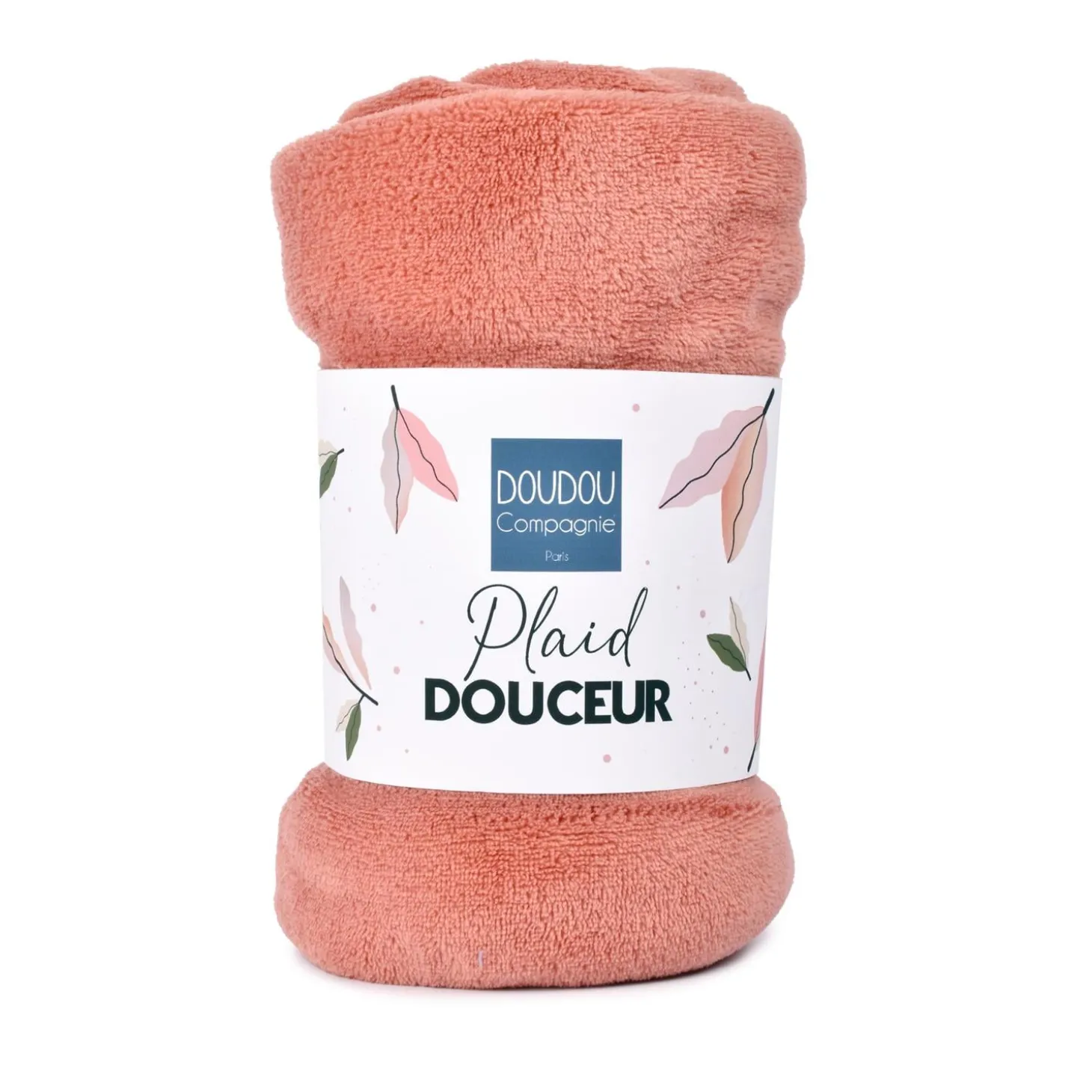Doudou & Compagnie Plaid douceur Terracota Rouge 70x100 cm