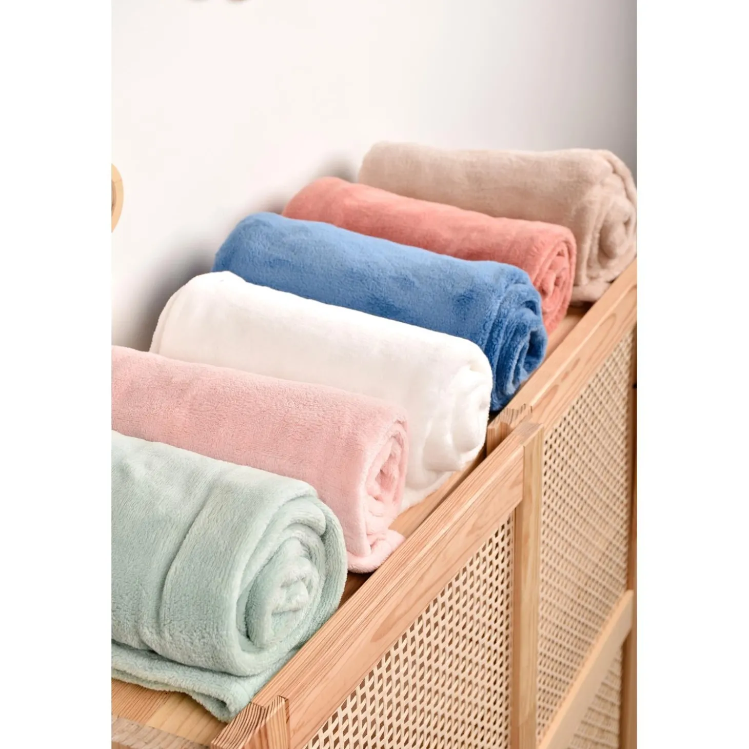 Doudou & Compagnie Plaid douceur Terracota Rouge 70x100 cm