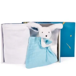 Doudou & Compagnie                    Plaid et doudou Happy Pop    Blanc            100x70 cm