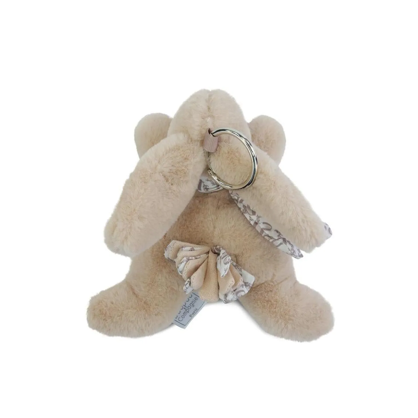 Doudou & Compagnie Porte-clés bijoux de 6 sacs assortis Lapin doudou Multicolore 16 cm