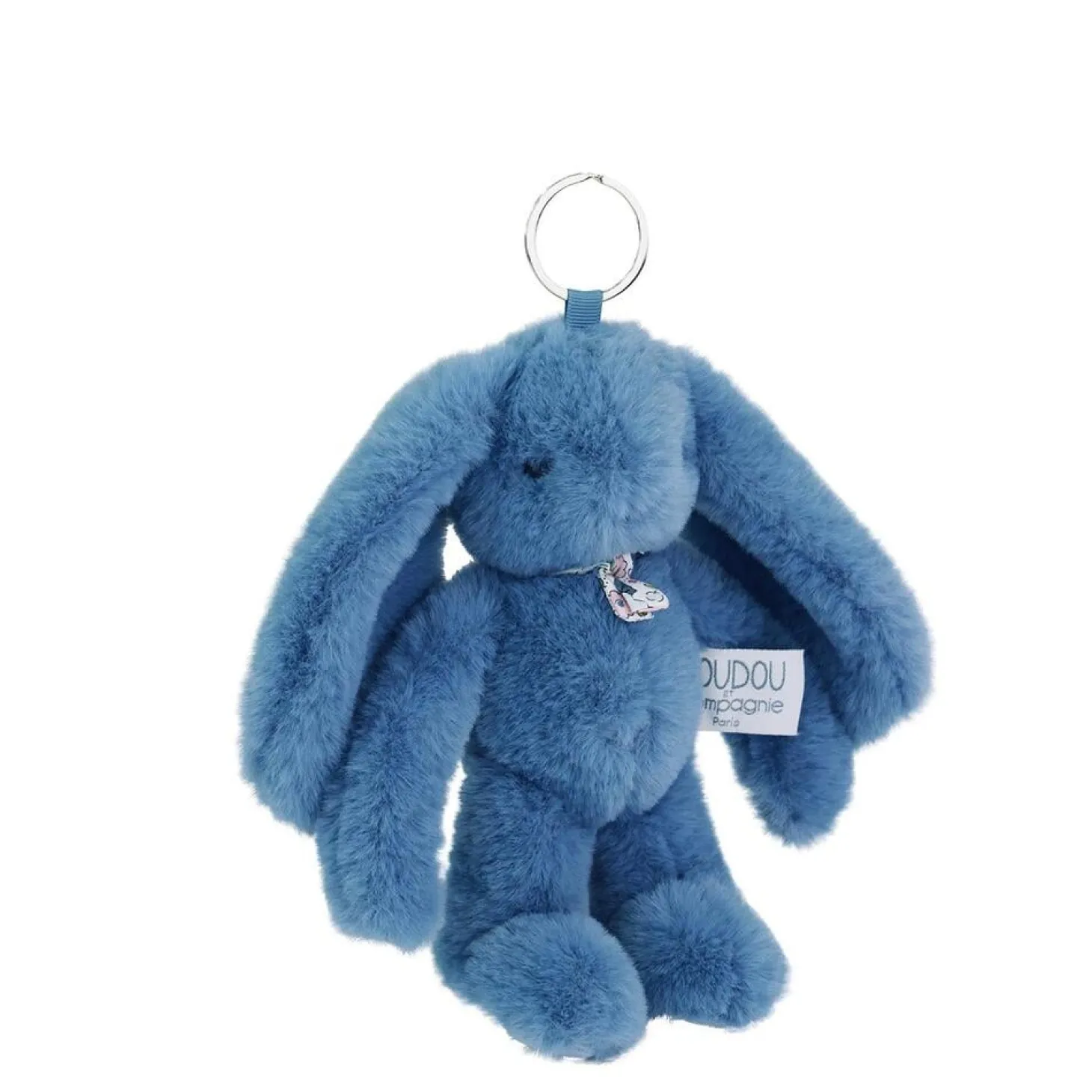 Doudou & Compagnie Porte clés de 5 sacs assortis Lapain Fleurette Multicolore 18 cm