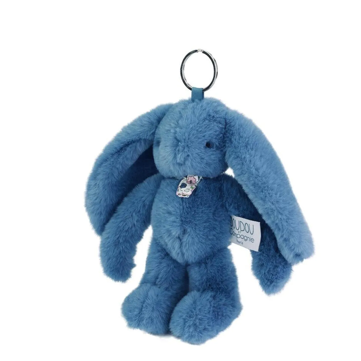 Doudou & Compagnie Porte clés de 5 sacs assortis Lapain Fleurette Multicolore 18 cm