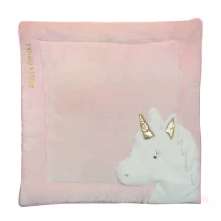 Doudou & Compagnie                    Tapidou - Licorne    Rose            100x100 cm