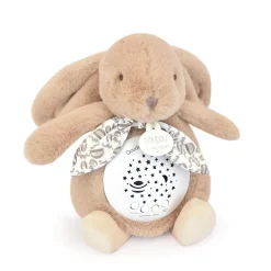 Doudou & Compagnie                    Veilleuse musicale Lapin Projection    Beige