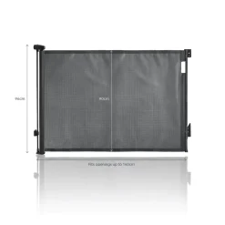 Dreambaby Barrière de sécurité Rétractable Extra Haute Noir