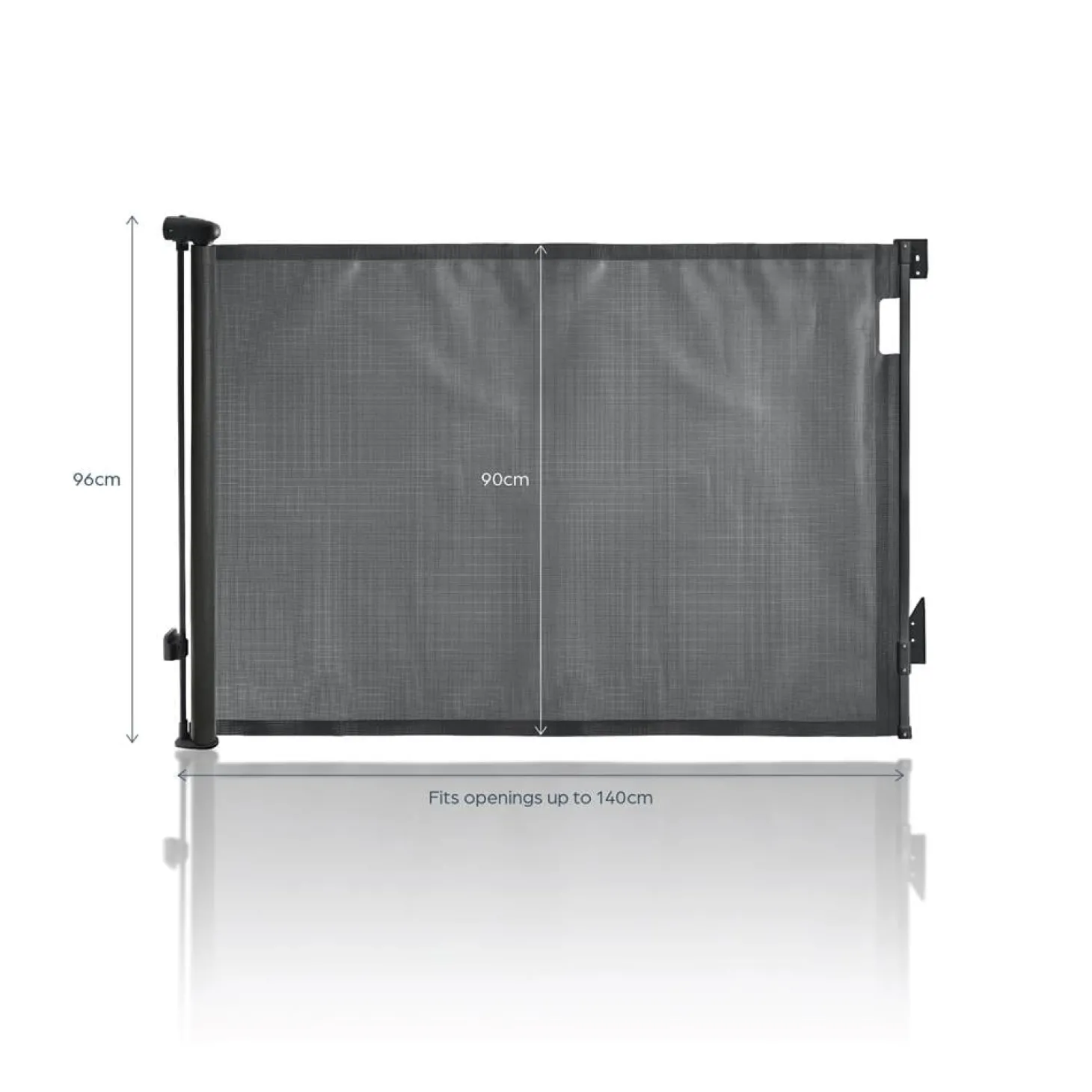 Dreambaby Barrière de sécurité Rétractable Extra Haute Noir