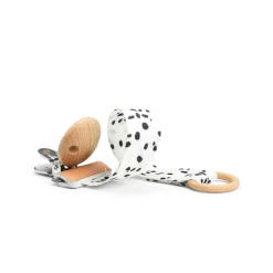 Elodie Détails                    Attache-tétine en bois    Dalmatian Dots Multicolore