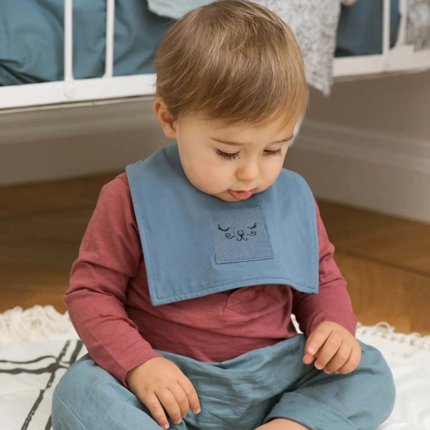 Elodie Détails Bavoir de dentition tender blue