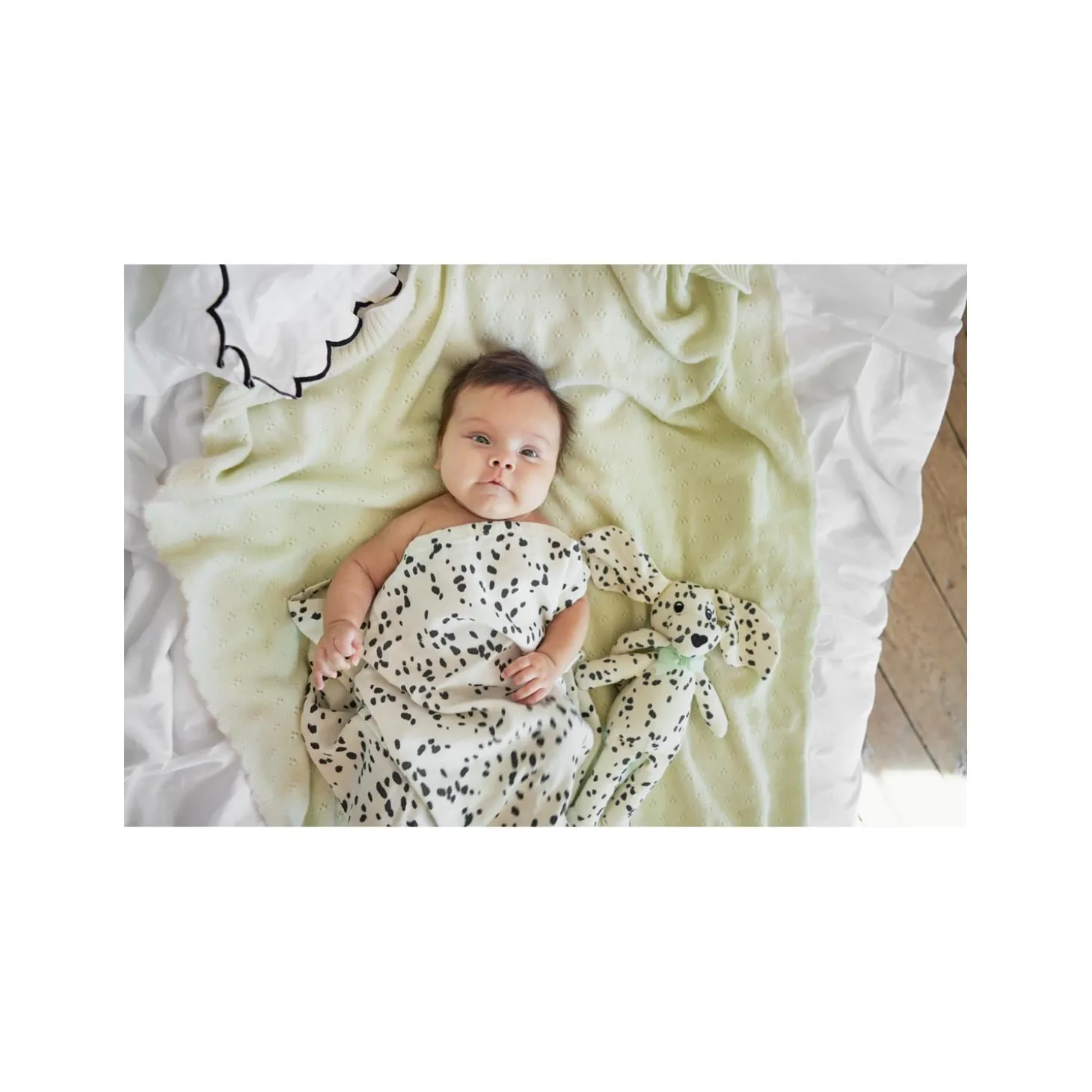 Elodie Détails Couverture en mousseline de bambou Dalmatians Dots Multicolore